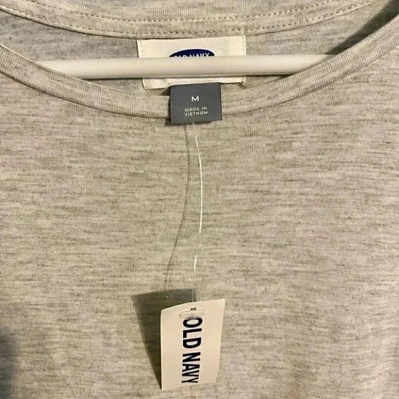 Old Navy Heather Gray Longline Curved Hem Tunic - Picture 4 of 6